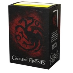 Dragon Shield Brushed Art Standard-Size Sleeves - Game of Thrones House Targaryen